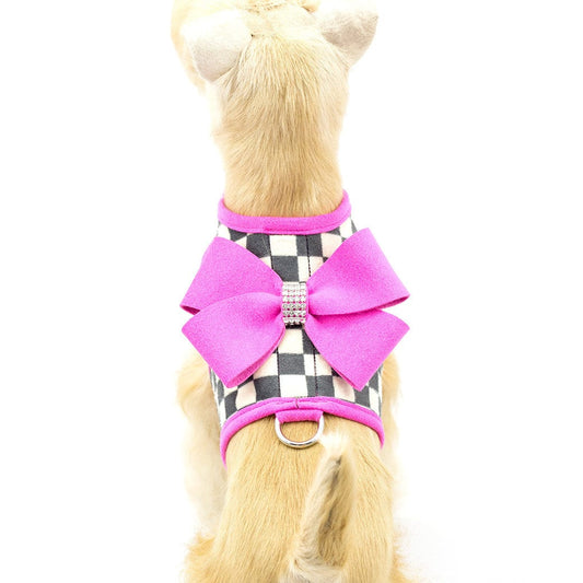 Pink Sapphire Nouveau Bow Bailey Harness with Pink Sapphire Trim