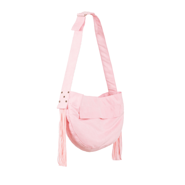 Puppy Pink Cuddle Carrier with Fringe