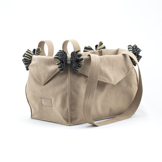 Black & Serengeti Double Nouveau Bow Luxury Carrier