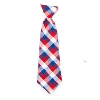 Red/White/Blue Check Neck Tie