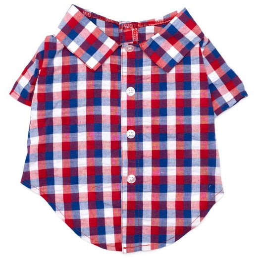 Red/White/Blue Check Shirt