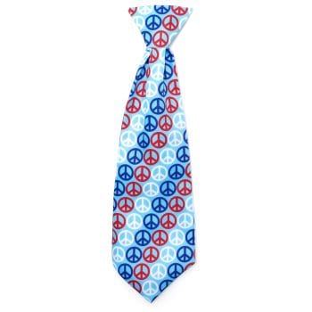 Red, White, and Blue Peace Neck Tie