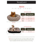 Double Nouveau Bow Soft Arctic Snow Leopard Bed