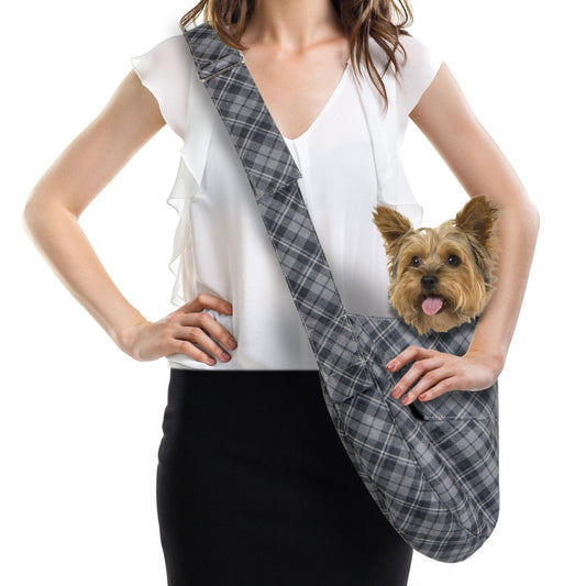 Scotty Charcoal Plaid Cuddle Carrier