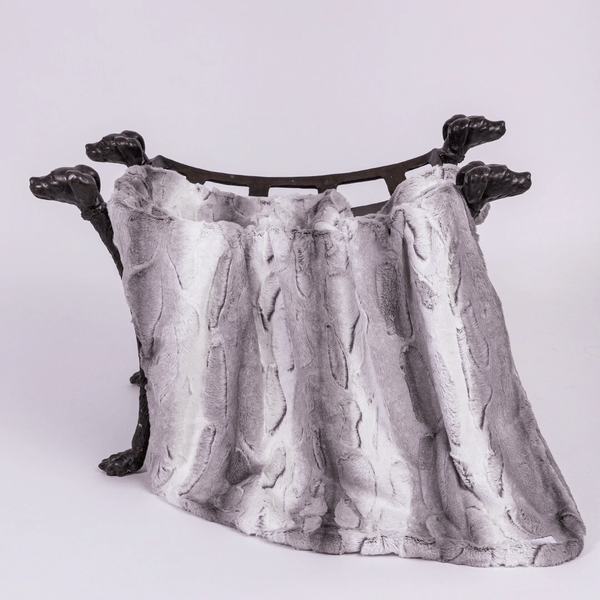 Cashmere Dog Blanket - Silver Angora