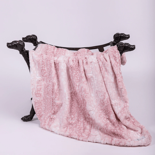 Cashmere Dog Blanket -  Pink Fawn
