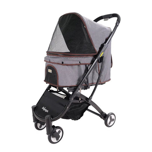 Speedy Fold Pet Buggy - Grey Jeans
