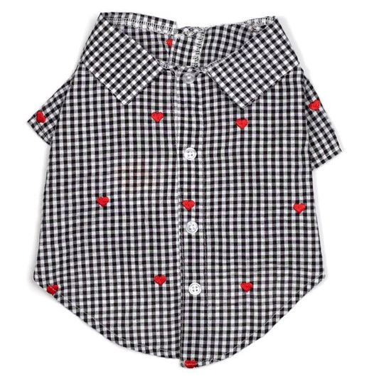 Gingham Hearts Shirt