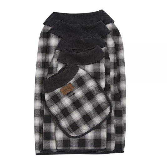 Pendleton Pet Plaid Coat - Charcoal Ombre