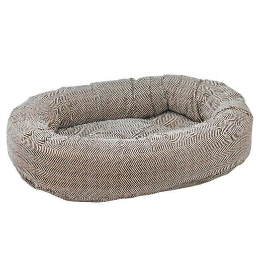 Donut Bed - Microvelvet Herringbone