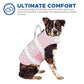 Dog Life Jacket - The Paws Aboard Dog Life Vest - Pink/Grey Polka Dot Neoprene
