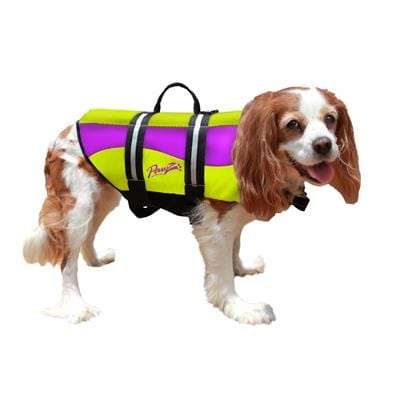 PAWZ Pet Life Vest  - Yellow / Purple Neoprene