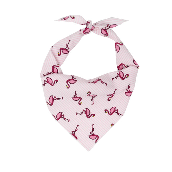 Beachy Pink Flamingo Dog Bandana