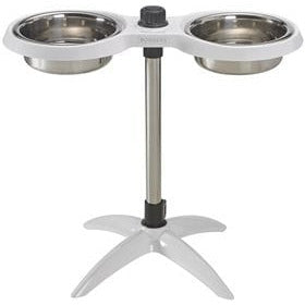 Moderno Adjustable Dog Feeder Bright White