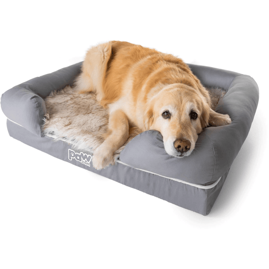 PupLounge™ Memory Foam Bolster Bed & Topper