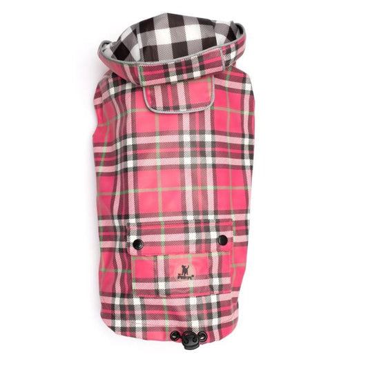 Plaid London Raincoat - Pink