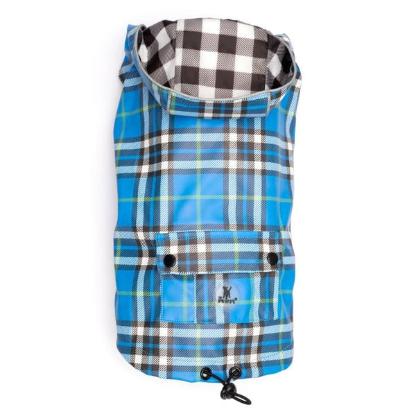 Plaid London Raincoat - Blue