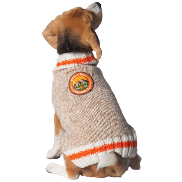 Adventure Club Patch Wool Dog Sweater
