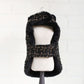 Chantel Tweed Dog Coat Black