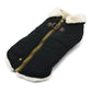 Furry Runner Dog Coat - Black