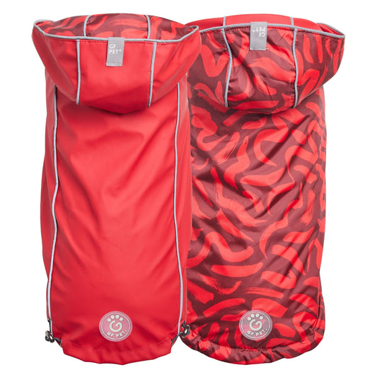GF Pet - Reversible Elasto-Fit Raincoat - Red/Red