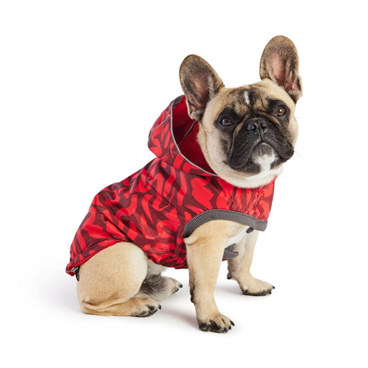 GF Pet - Reversible Elasto-Fit Raincoat - Red/Red