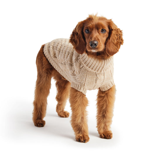 GF Pets Chalet Dog Sweater - Oatmeal