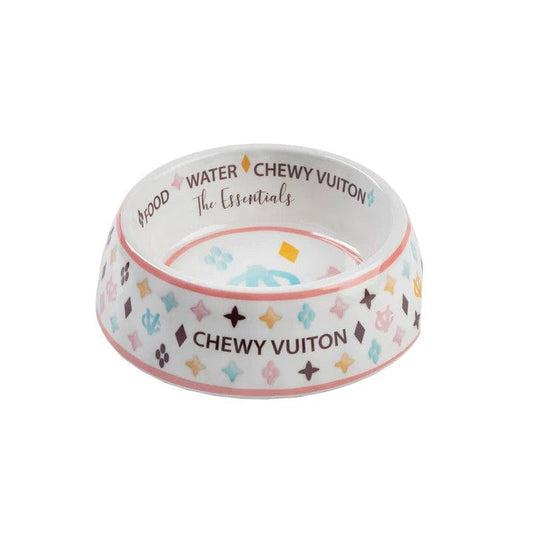 Chewy Vuiton Bowl (White)