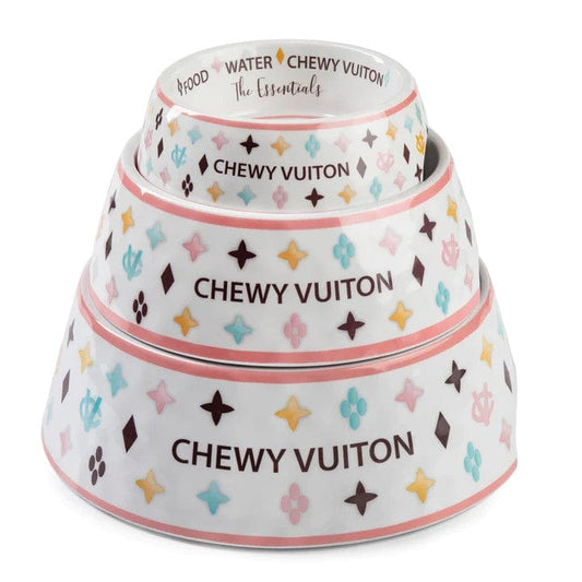 Chewy Vuiton Bowl (White)