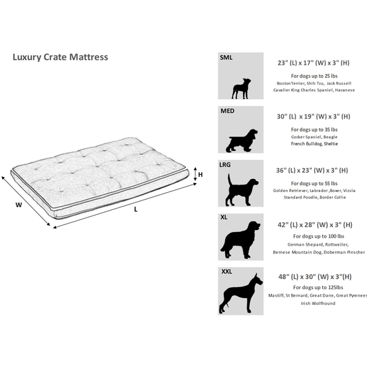 Luxury Crate Mattress - Flanella Microvelvet Flint