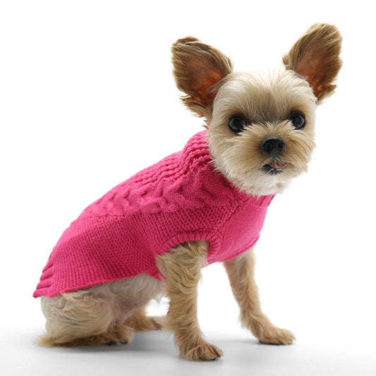 Classic Pink Dog Sweater
