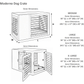 Moderno Dog Crate - White Oak