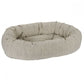 Donut Bed - Performance Linen & Woven Augusta Ticking
