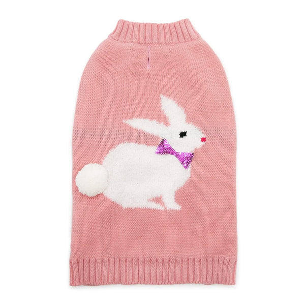 Easter Bunny Pink Dog Sweater