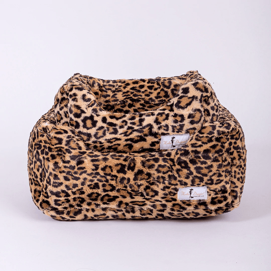 Cashmere Dog Bed - Faux Leopard