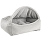 Canopy Bed - Faux Fur-  Cloud