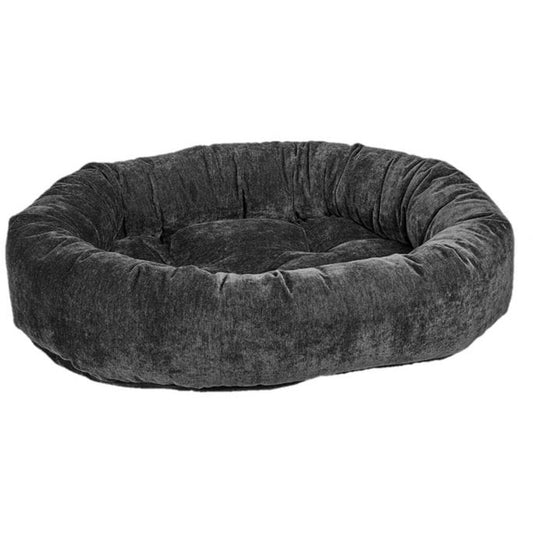 Donut Bed - Washed Microvelvet Carbon