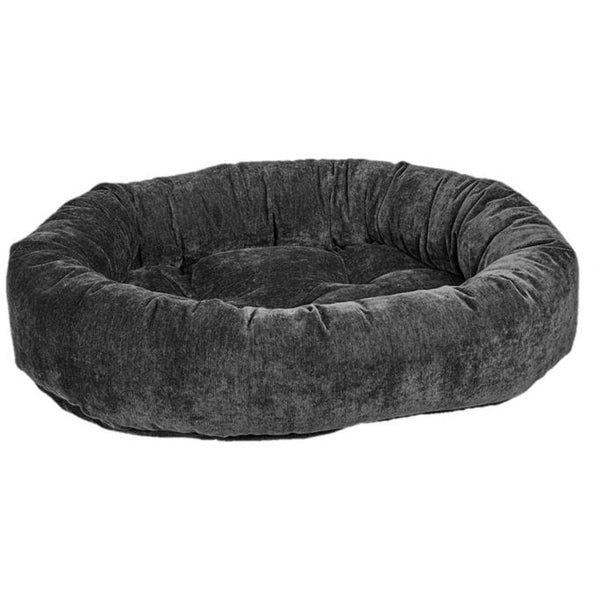 Donut Bed - Washed Microvelvet Carbon