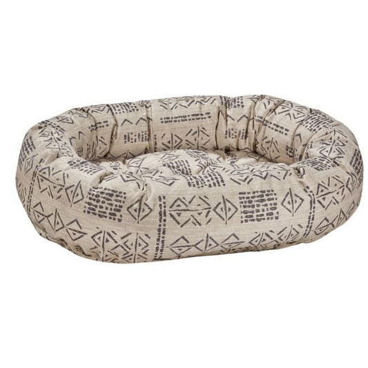 Donut Bed - Performance Linen & Woven Mayan