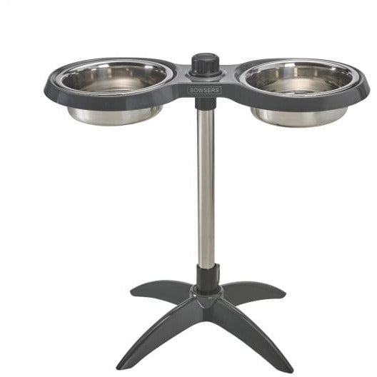 Moderno Adjustable Dog Feeder Graphite