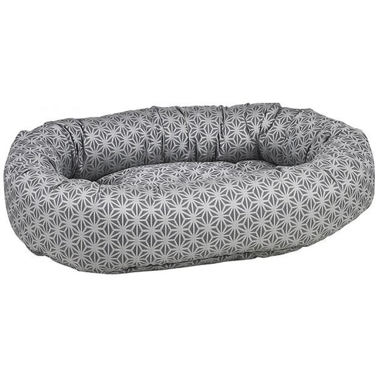 Donut Bed - Performance Linen & Woven Mercury