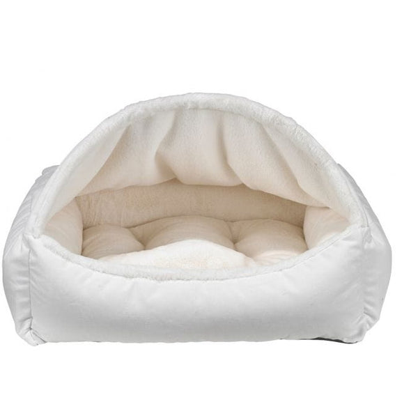Canopy Bed - Faux Fur-  Winter White